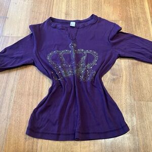 Majestic Purple Long Sleeve Women's Top